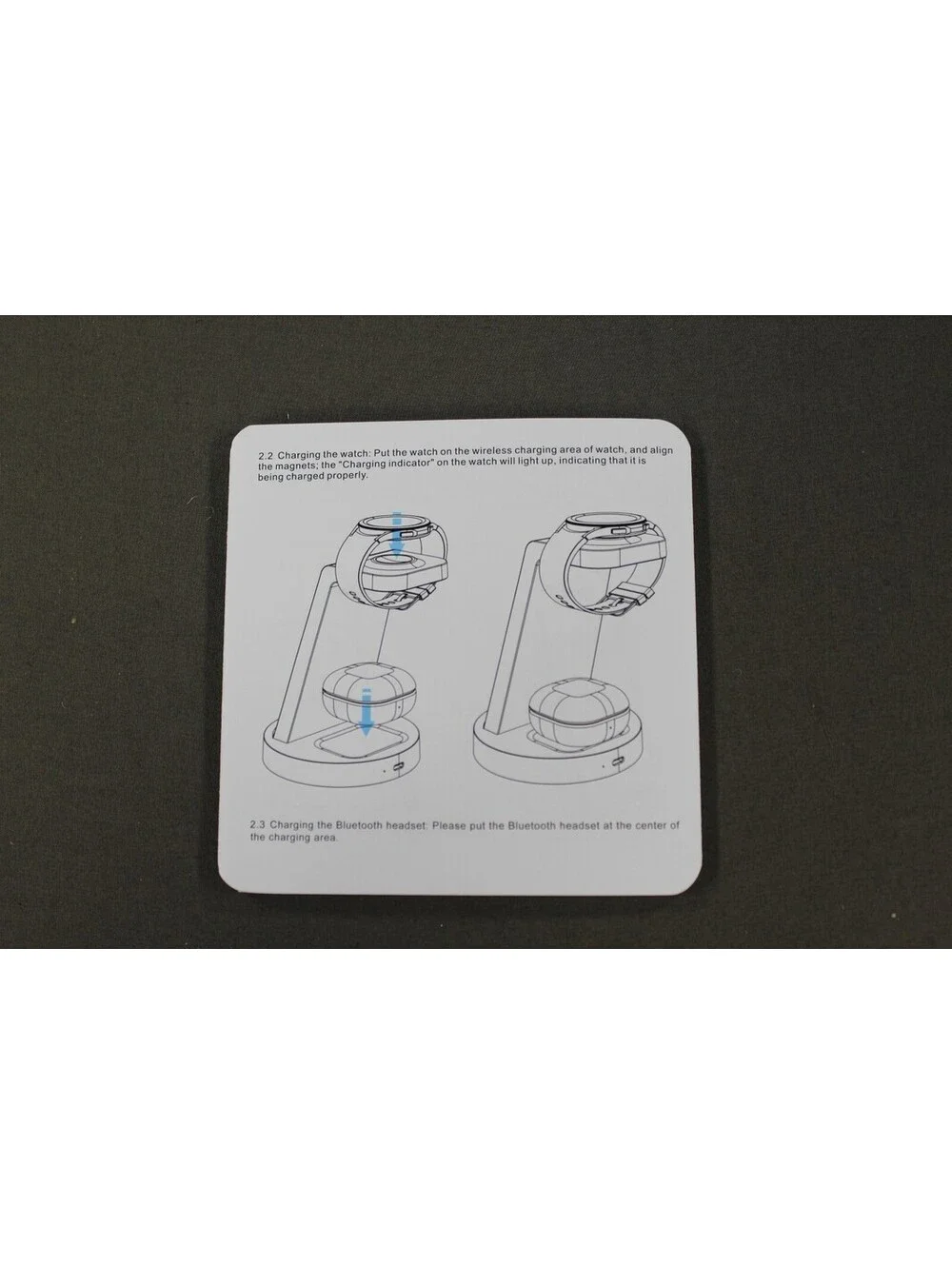 CW350 3-in-1 Wireless Charging Stand Dock White Mac iPhone